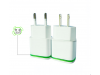 Dual-port USB phone charger, usb charger ,5v / 2A charger 